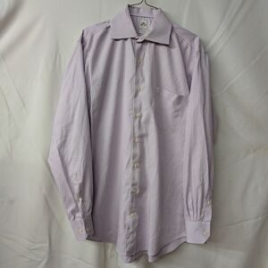 Peter Millar Lavender Check Dress Shirt Mens XL